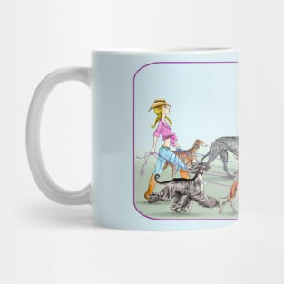 Country Girl. Walking the Sighthounds 2 Mug